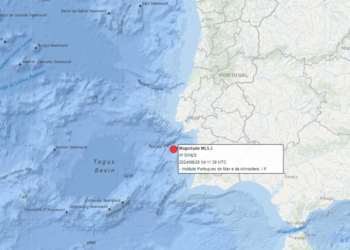 Sismo de magnitude 5.3 sentido em Portugal