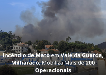 Incêndio de mato em Vale da Guarda, Mafra