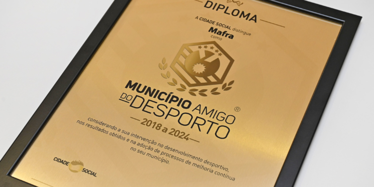 Mafra distinguido como “Município Amigo do Desporto” pelo sexto ano consecutivo