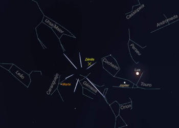 O céu de dezembro de 2024