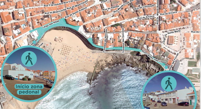 Novas zonas de circulação pedonal na Ericeira a partir de 6 de janeiro