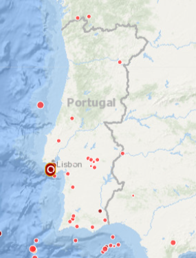 Sismo de 4,7 sentido em Mafra com menor intensidade