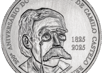 Banco de Portugal lança moeda comemorativa dos 200 anos do nascimento de Camilo Castelo Branco