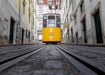 Acidente no Elevador da Glória em Lisboa