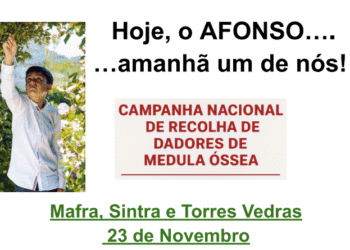 Solidariedade na Ericeira por Afonso, 12 anos: ação de recolha de medula óssea ganha força no Oeste