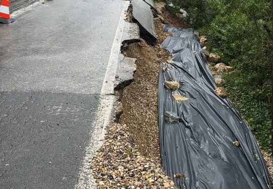 Risco de aluimento de terras provoca cortes e condicionamentos rodoviários no concelho de Mafra