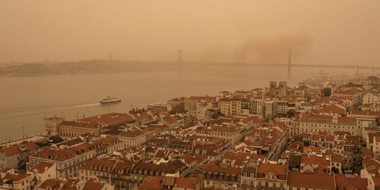 Poeiras do Norte de África degradam qualidade do ar em Portugal entre 6 e 9 de abril
