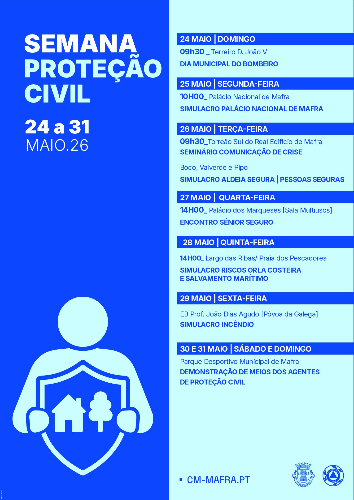 Semana da Proteção Civil regressa a Mafra com simulacros, debates e ações de sensibilização